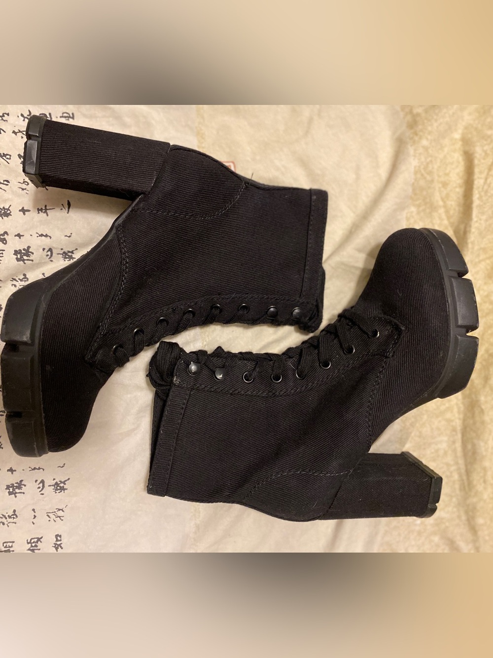 Fall Corduroy Never worn Espirit Lace-Up Ankle Boots
